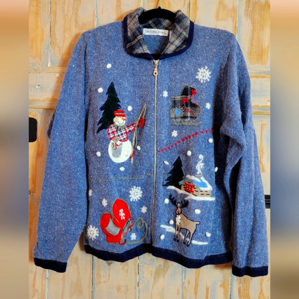 Cadet Blue Holiday Sweater